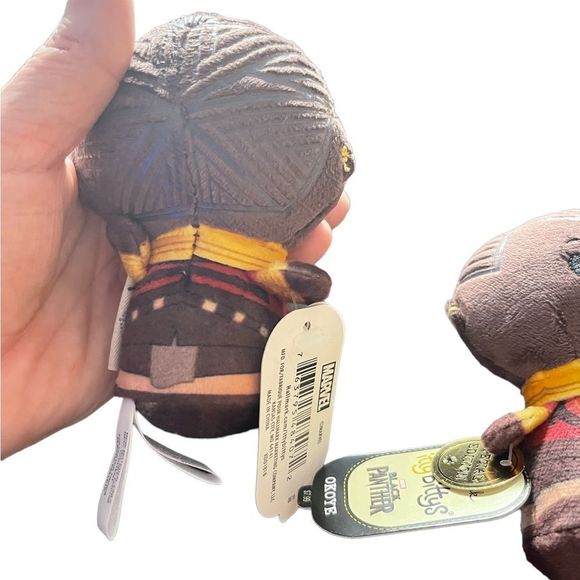 2 Hallmark Itty Bittys Okoye Black Panther Plush Stuffed Special Edition Marvel - Picture 3 of 13